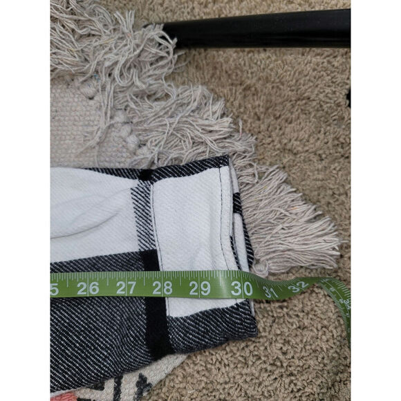 Lucky Brand Black White Plaid Flannel Shacket Jacket, sz Large - Picture 12 of 12